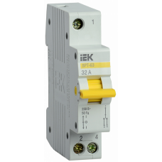 Выключатель нагрузки (рубильник) трехпозиционный ВРТ-63 1п 32А | MPR10-1-032 | IEK