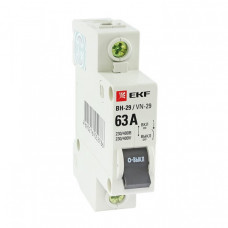 Выключатель нагрузки 1P 63А ВН-29 EKF Basic | SL29-1-63-bas | EKF