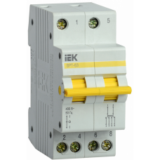 Выключатель нагрузки (рубильник) трехпозиционный ВРТ-63 2п 40А | MPR10-2-040 | IEK