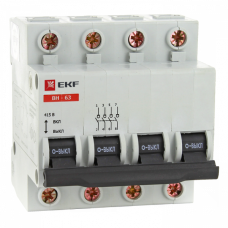 Выключатель нагрузки ВН-63, 4P 40А EKF | SL63-4-40 | EKF