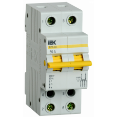 Выключатель нагрузки (рубильник) трехпозиционный ВРТ-63 2п 50А | MPR10-2-050 | IEK