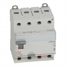 Выключатель дифференциальный (УЗО) DX3-ID 4п 63А 300мА тип AC | 411724 | Legrand
