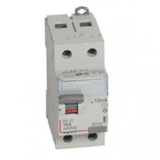Выключатель дифференциальный (УЗО) DX3-ID 2п 16А 10мА тип AC | 411500 | Legrand