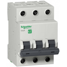 Выключатель автоматический трехполюсный EASY 9 6А C 4,5кА | EZ9F34306 | Schneider Electric