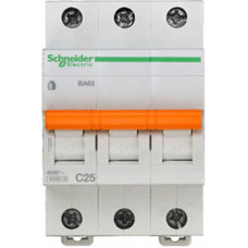 Выключатель автоматический трехполюсный ВА63 25А C 4,5кА | 11225 | Schneider Electric
