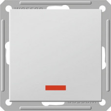 Wessen 59 Белый Выключатель 1-клавишный 2-х полюсной с подсветкой 16А (сх.2) | VS216-150-1-86 | Schneider Electric
