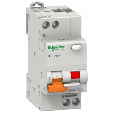 Выключатель автоматический дифференциальный АД63 1п+N 25А C 30мА тип AC | 11474 | Schneider Electric