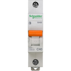 Выключатель автоматический однополюсный ВА63 40А C 4,5кА | 11207 | Schneider Electric