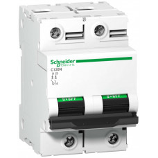 Выключатель автоматический двухполюсный C120N 80А D 10кА | A9N18383 | Schneider Electric