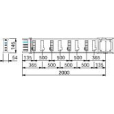 СЕКЦИЯ ПРЯМАЯ 250A, 2М | KSA250ED4208 | Schneider Electric