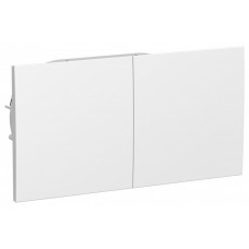 AtlasDesign Белый Розетка с/з двойная, со шторками с крышкой, 16А, (в сборе с рамкой) | ATN000128 | Schneider Electric