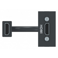 Unica Modular Антрацит Розетка HDMI, 1 мод. | NU343054 | Schneider Electric