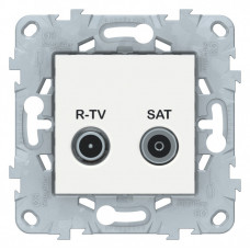 Unica New Белый Розетка R-TV/ SAT, оконечная | NU545518 | Schneider Electric