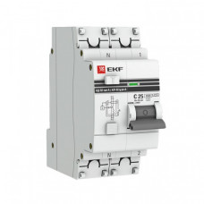 Выключатель автоматический дифференциальный АД-32 1п+N 25А C 10мА тип AC PROxima (электронный) | DA32-25-10-pro | EKF