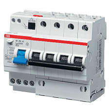 Выключатель автоматический дифференциальный DS204 4п 16А C 30мА тип AC (6 мод) | 2CSR254001R1164 | ABB