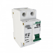 Выключатель автоматический дифференциальный ДИФ-103 1п+N 25А C 30мА тип AC | 16015DEK | DEKraft