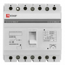 Автоматический выключатель ВА-99 160/125А 4P 35кА EKF | mccb99-160-125-4P | EKF