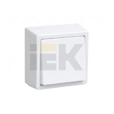 ВСк20-1-0-ББ Выключатель кнопочный для открытой установки БРИКС (белый) | EVB13-K01-10-DC | IEK