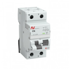 Выключатель автоматический дифференциальный DVA-6 1п+N 2А C 30мА тип A AVERES | rcbo6-1pn-2C-30-a-av | EKF