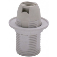 Патрон с кольцом термостойкий пластик Е14 белый | SQ0335-0010 | TDM