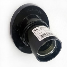 Патрон настенный угловой карболитовый Е27 черный (50 шт), стикер на изделии Пкб27-04-К31 | EPK13-04-01-K01 | IEK