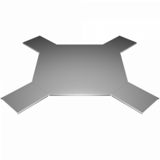 Крышка лестничного разветвителя Х-образного 200 | KLXD200 | КМ-профиль