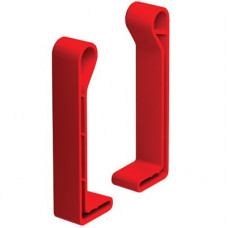 Заглушка торцевая для профиля 80. пластик красного цвета RAL3020 (комплект, правая + левая) | LS8000 | DKC