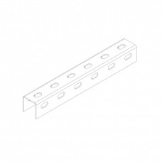 Профиль монтажный U-образный перфорированный 50х50х3000 (2,5 мм) (неоцинк.) | СПч505025U3-3 | Ostec