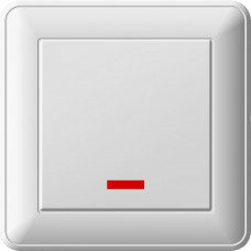 Wessen 59 Белый Переключатель 1-клавишный перекрестный с подсветкой (сх.7) (в сборе) | VS716-159-18 | Schneider Electric