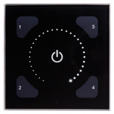 Панель управления сенсорная 191GB DALI черное стекло | 4911006870 | Световые Технологии