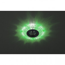 Светильник точечный DK LD2 MR16 3Вт GU5.3 прозрачный c зеленой подсветкой | Б0019199 | ЭРА