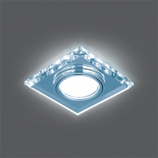 Светильник точечный Backlight BL062 Квадрат. Кристалл/Хром, Gu5.3, LED 4100K | BL062 | Gauss