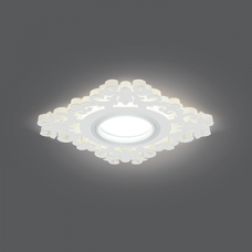 Светильник точечный Backlight BL131 Квадрат/узор. Белый, Gu5.3, 3W, LED 3000K | BL131 | Gauss
