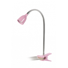 Светильник настольный прищепка светодиодный PTL-1215c 4Вт 3000К розовый | 1020116 | Jazzway