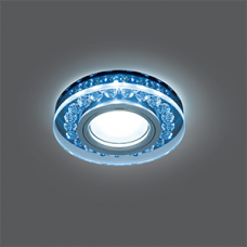 Светильник точечный Backlight BL047 Кругл. Черный/Кристалл/Хром, Gu5.3, LED 4100K | BL047 | Gauss