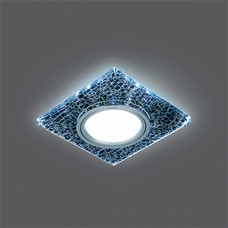Светильник точечный Backlight BL068 Квадрат. Черный/Серебро/Хром, Gu5.3, LED 4100K | BL068 | Gauss