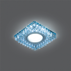 Светильник точечный Backlight BL030 Квадрат. Кристал/Хром, Gu5.3, LED 4100K | BL030 | Gauss