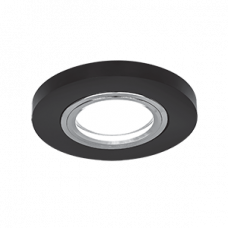 Светильник точечный Mirror RR001 Круг. Кристал черный/Хром, Gu5.3 | RR001 | Gauss