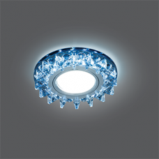 Светильник точечный Backlight BL036 Кругл. Черный/Кристалл/Хром, Gu5.3, LED 4100K | BL036 | Gauss