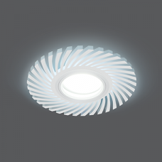 Светильник точечный Backlight BL133 Кругл./узор. Белый, Gu5.3, 3W, LED 4000K | BL133 | Gauss