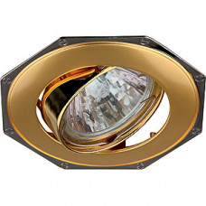 Светильник точечный KL20 А 50Вт MR16 перламутровое золото/хром литой | Б0002126 | ЭРА