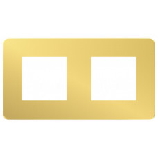 Unica Studio Color Золото/Бежевый Рамка 2-ая | NU280460 | Schneider Electric