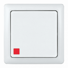 ХИТ О/У без изол. пласт. Белый Выключатель 1-клавишный с подсветкой 6А, 250В | VA16-137-B | Schneider Electric