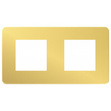 Unica Studio Color Золото/Белый Рамка 2-ая | NU280459 | Schneider Electric