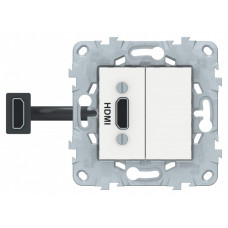 Unica New Белый Розетка HDMI | NU543018 | Schneider Electric