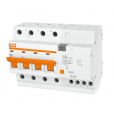 Выключатель автоматический дифференциальный АД14 4п 40А C 300мА тип AC (8 мод) | SQ0204-0041 | TDM