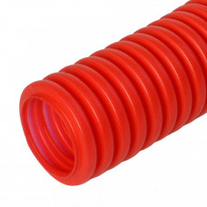 Труба гибкая гофрированная ПНД 20мм защитная для МПТ (пешель) (100м/4800м уп/пал) красный | PR02.0088 | Промрукав
