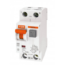Выключатель автоматический дифференциальный АВДТ 64 1п+N 25А B 10мА тип A | SQ0205-0002 | TDM
