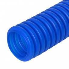 Труба гибкая гофрированная ПНД 20мм защитная для МПТ (пешель) (100м/4800м уп/пал) синий | PR02.0095 | Промрукав