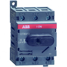 Рубильник OT80F4N2 до 80А 4х-полюсный для установки на DIN-рейку или монтажную плату (с резерв. ручкой) | 1SCA105413R1001 | ABB